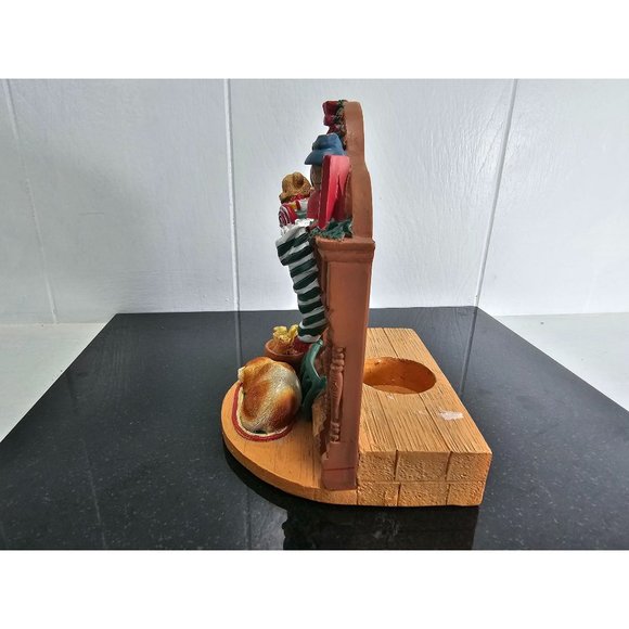 House of Lloyd Christmas Around the World By the Fire Resin Votive Candle Holder - Picture 4 of 5